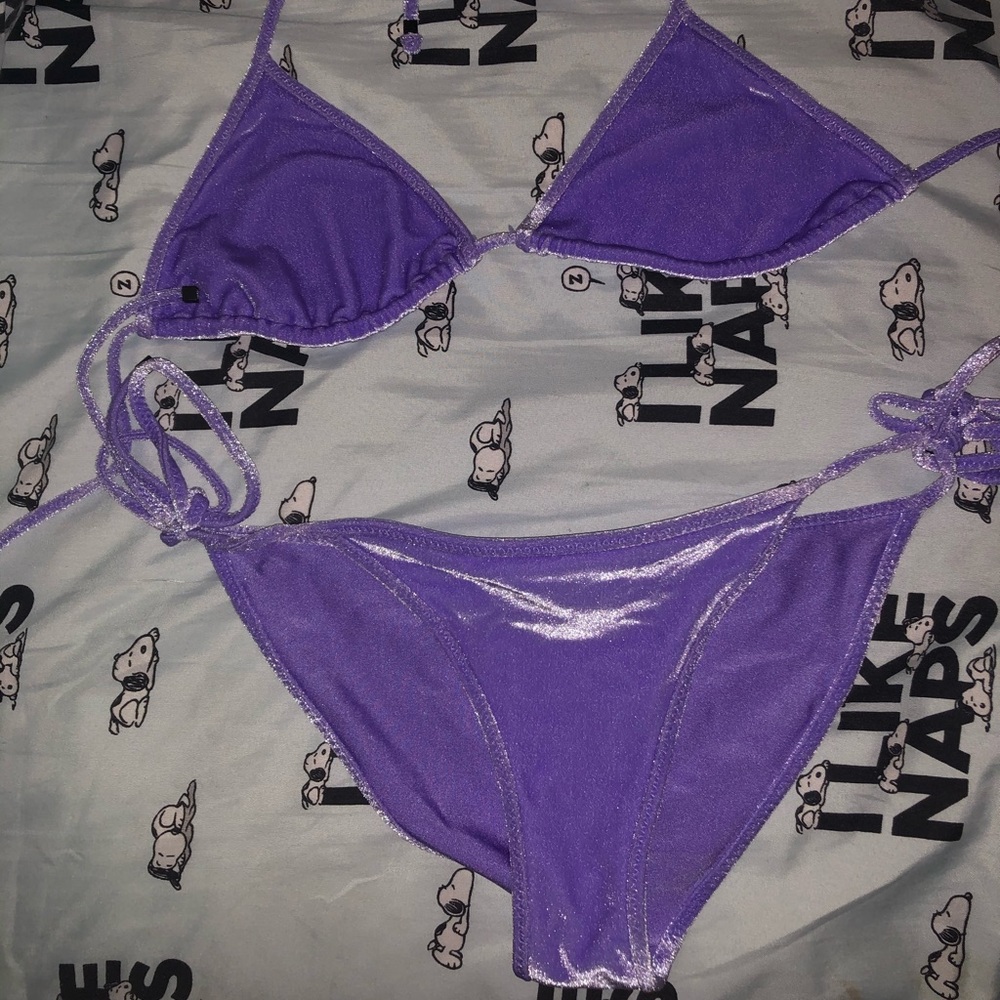 Triangl velvet bikini